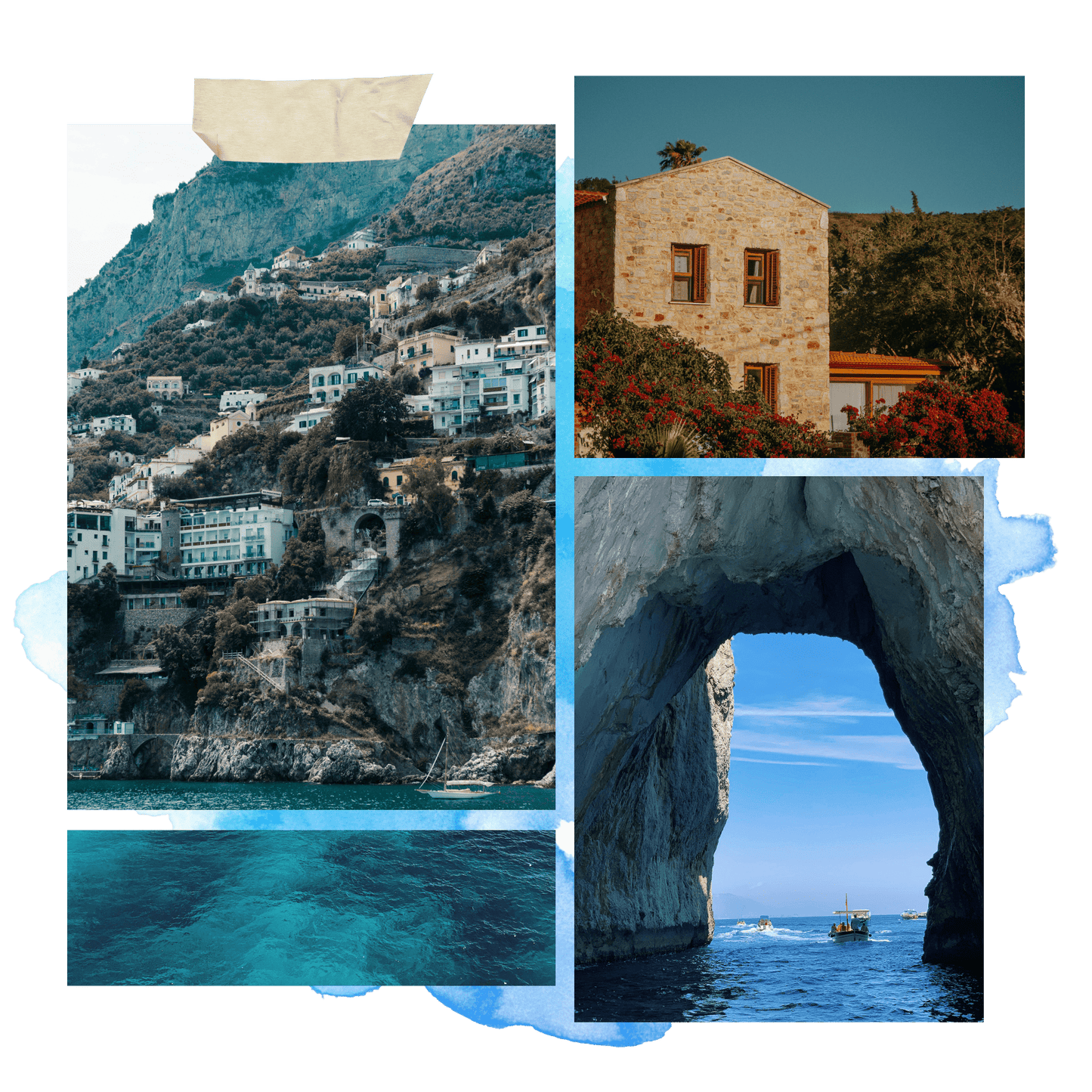 Amalfi Coast Scented Candle Smells like Coast, Ocean, Breeze for Summer