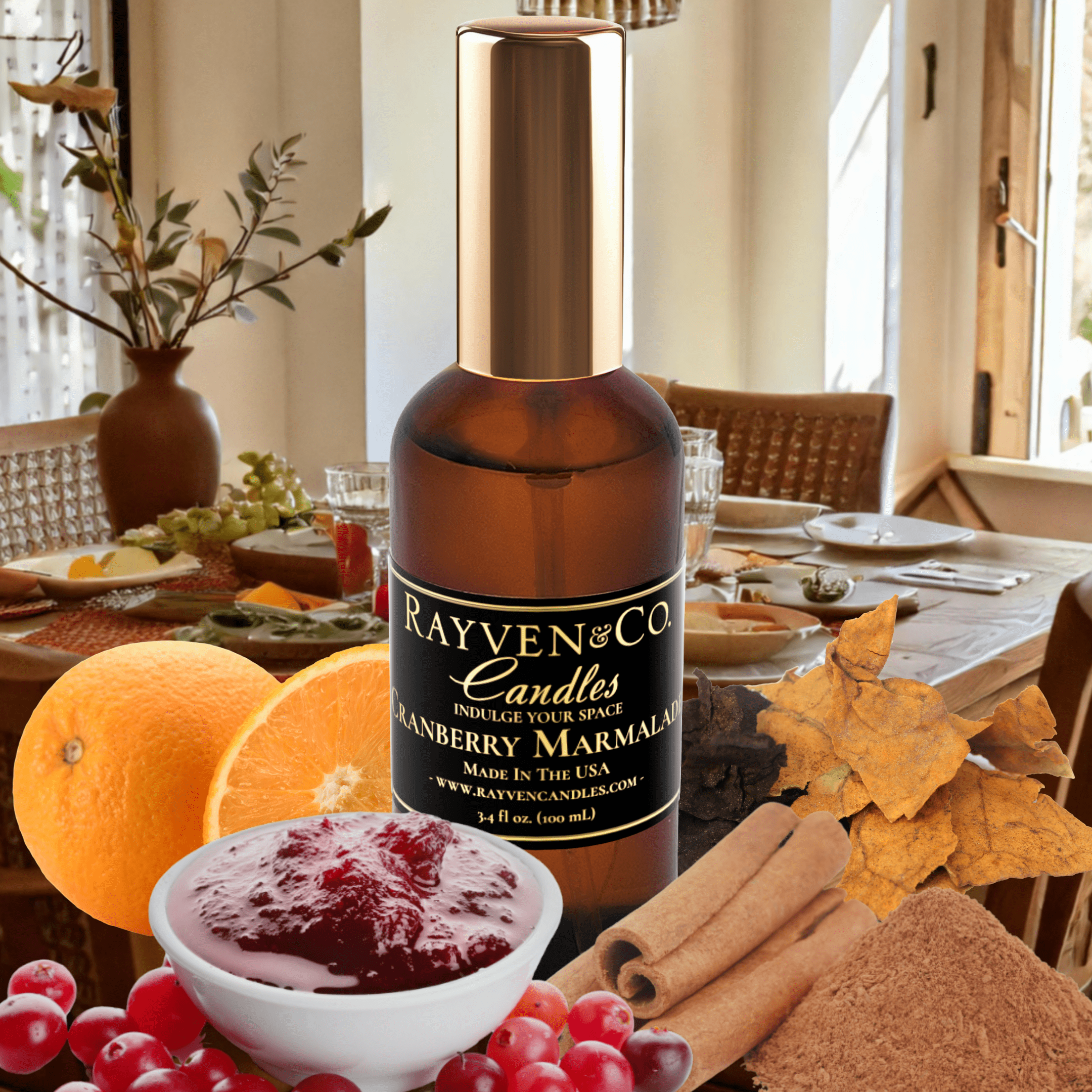 Cranberry Marmalade Room Spray | Sweet & Tangy Candle – Rayven