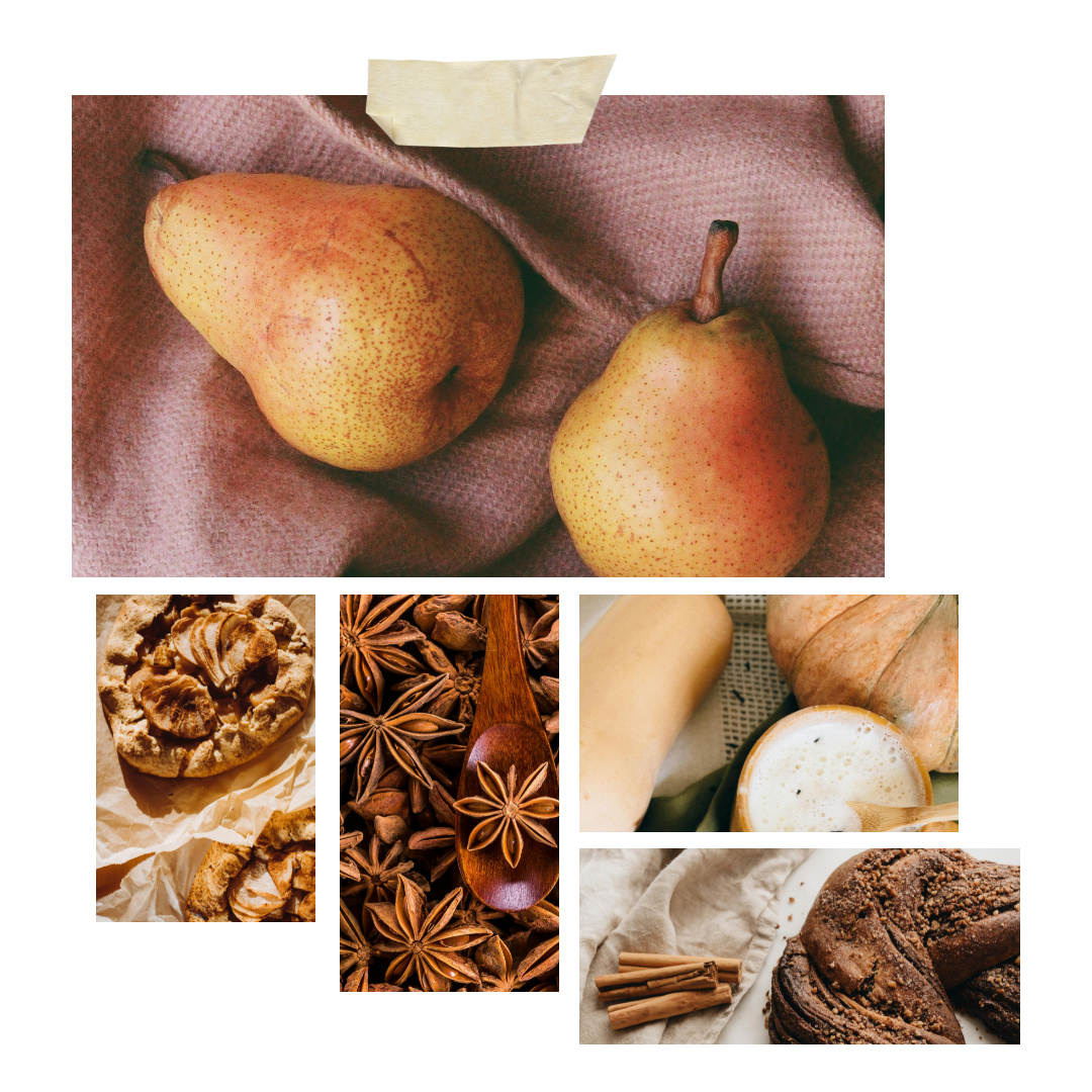 Warm Strudel Scented Candle with Pear and Pumpkin Notes