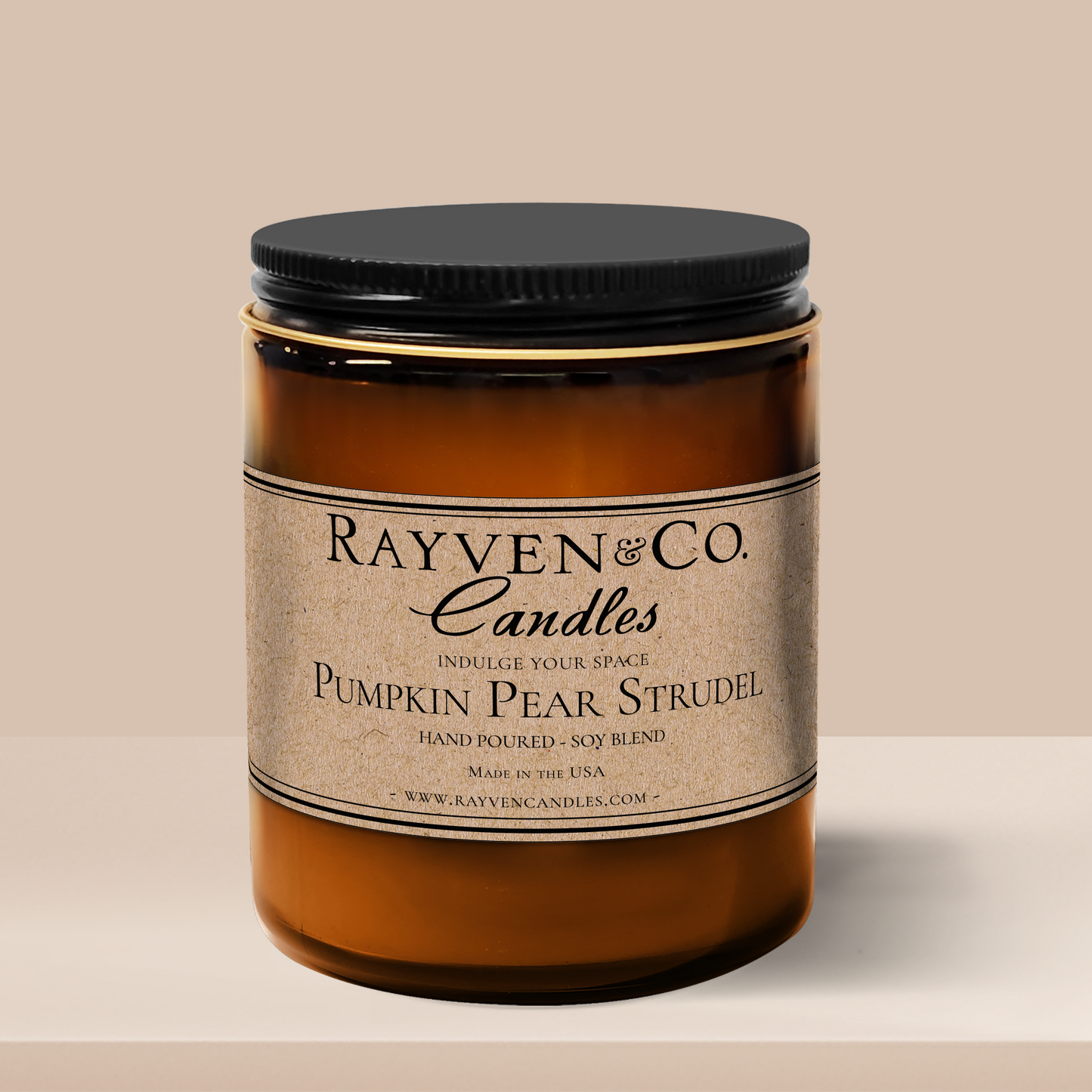 Candles with pear and pumpkin notes