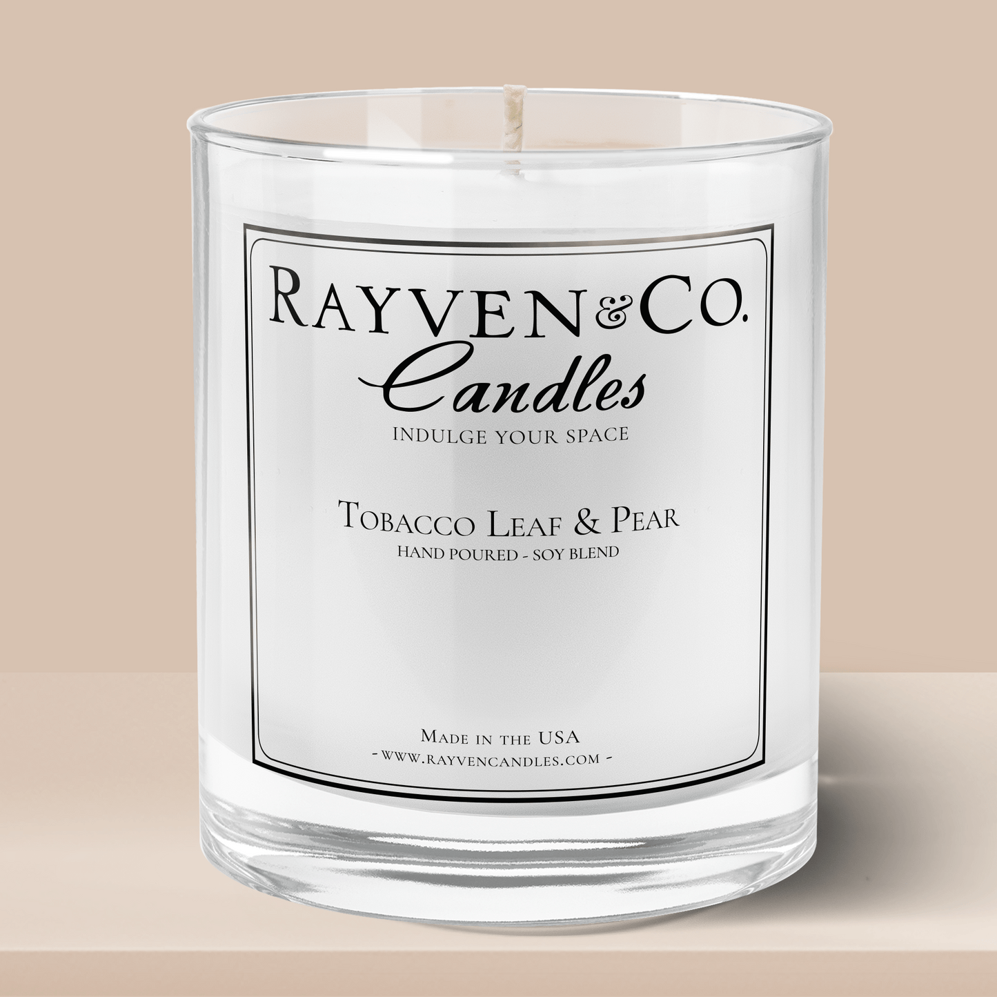 Masculine tobacco scented candle fragrance