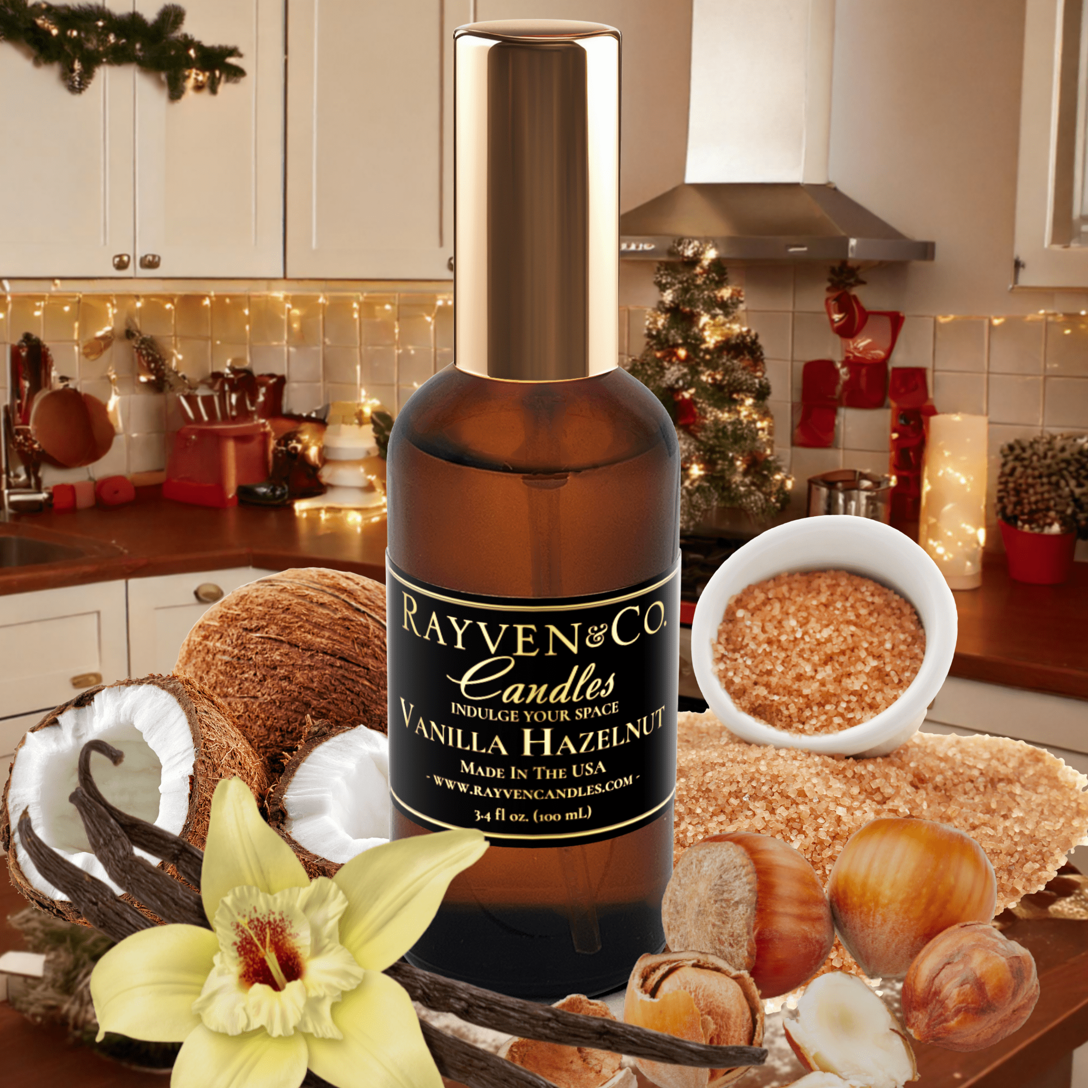 Vanilla Hazelnut Room Spray | Shop Our Vanilla Room Spray – Rayven