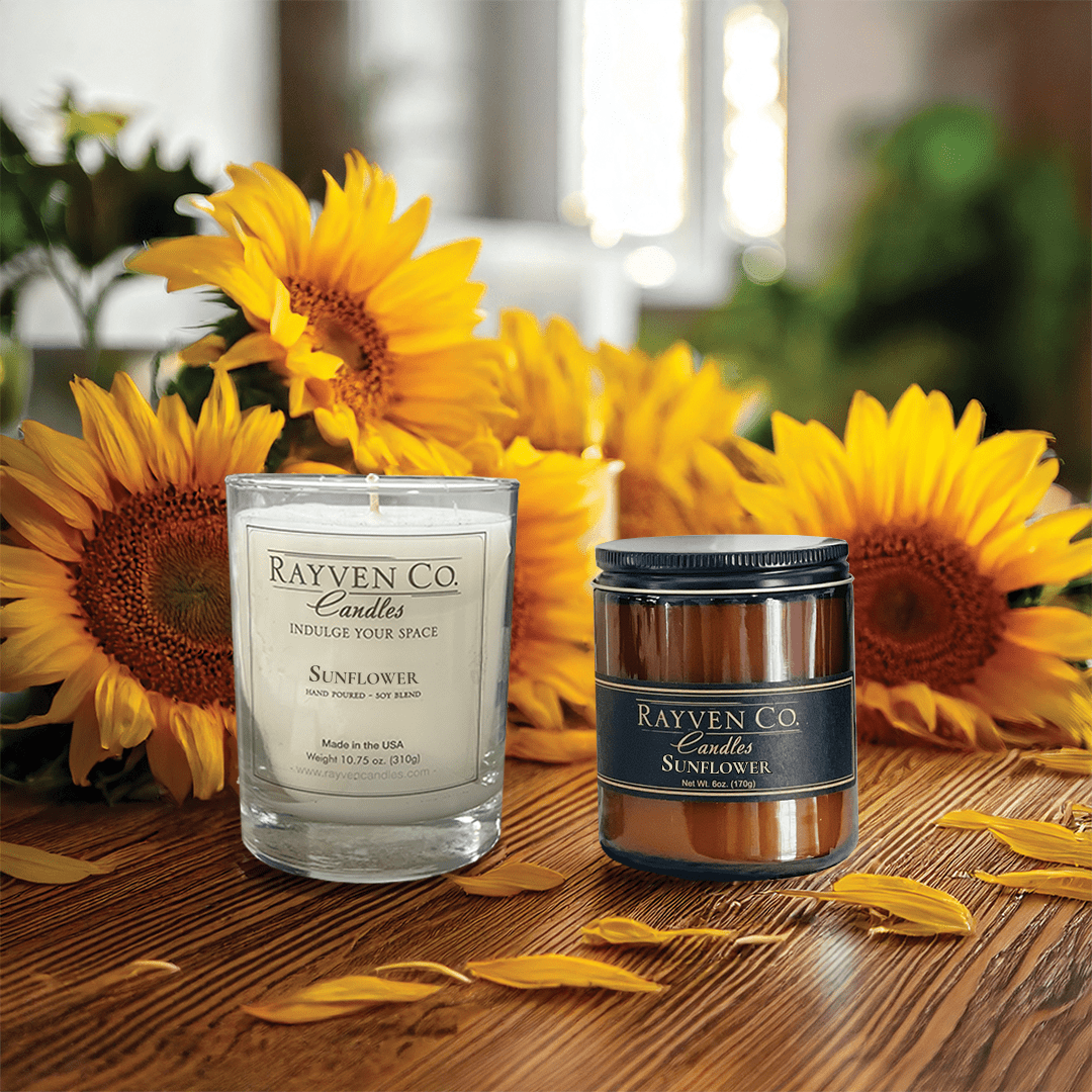 Sunflower Candle Scent for Spring Time, Smells like sunflowers for spring home