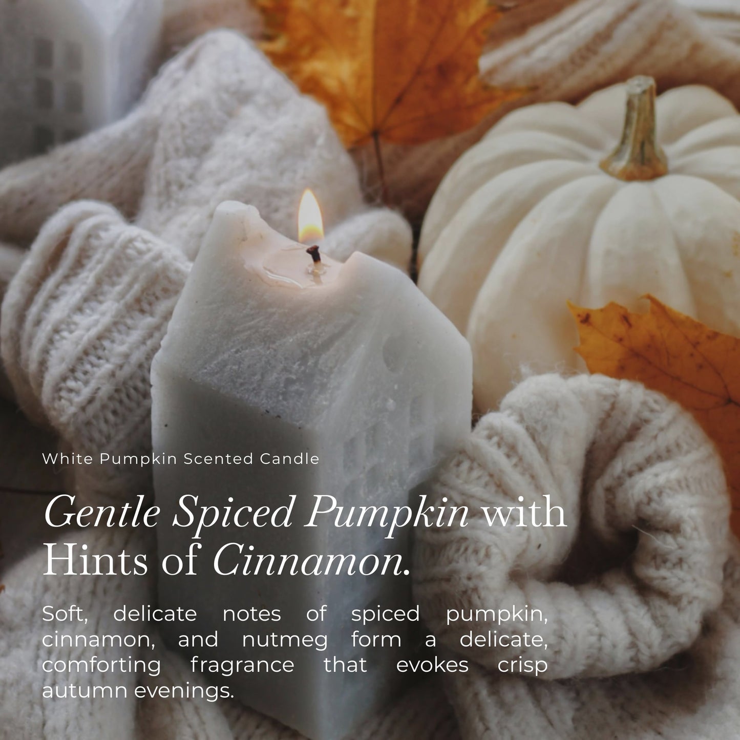 White Pumpkin Scented Candle for Halloween
