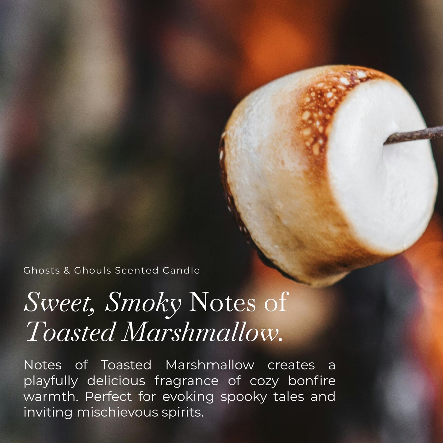 Ghosts & Ghouls Toasted Marshmallow Scented Candle for Halloween